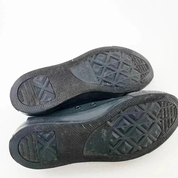 Converse Chuck Taylor All Star Lowtop All Black Monochrome - 8/10 - Picture 4 of 9
